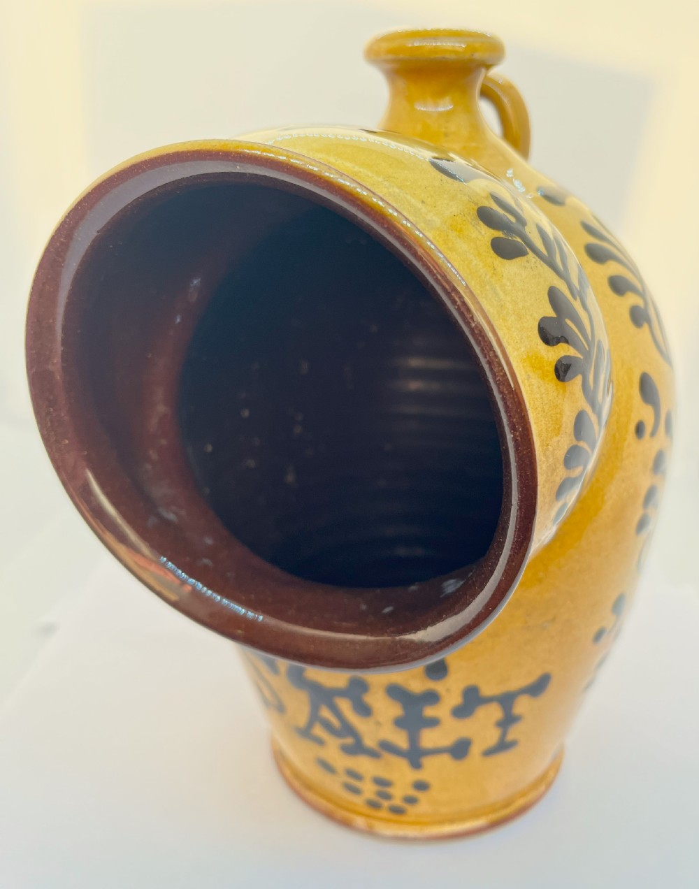 19th Century North Of England Stoneware Salt Pig View II