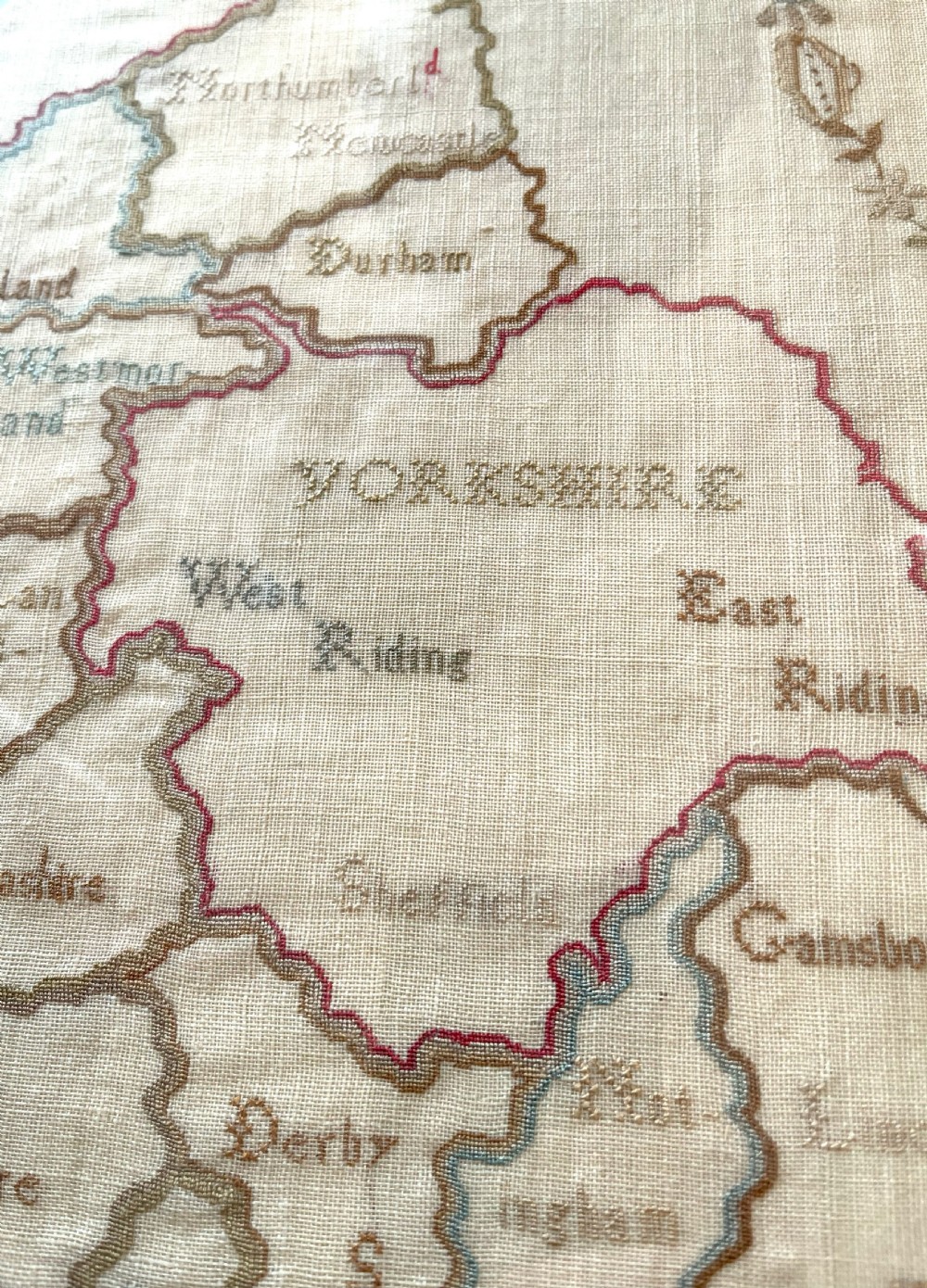 Georgian Map Sampler dated 1788 View VI