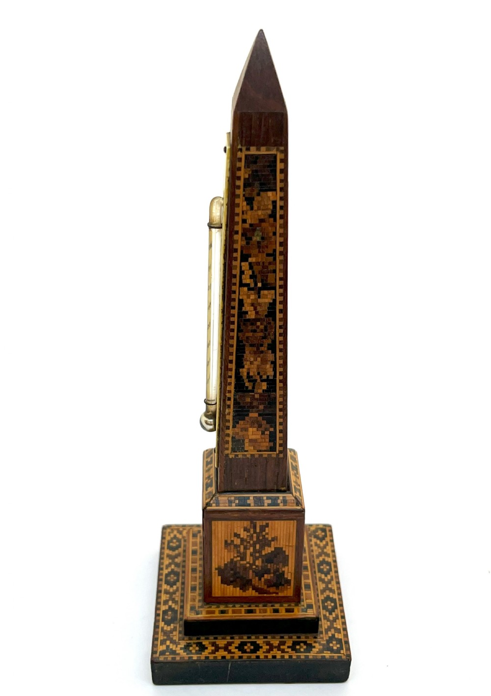 Victorian Tunbridge Ware Obelisk Desk Thermometer View III