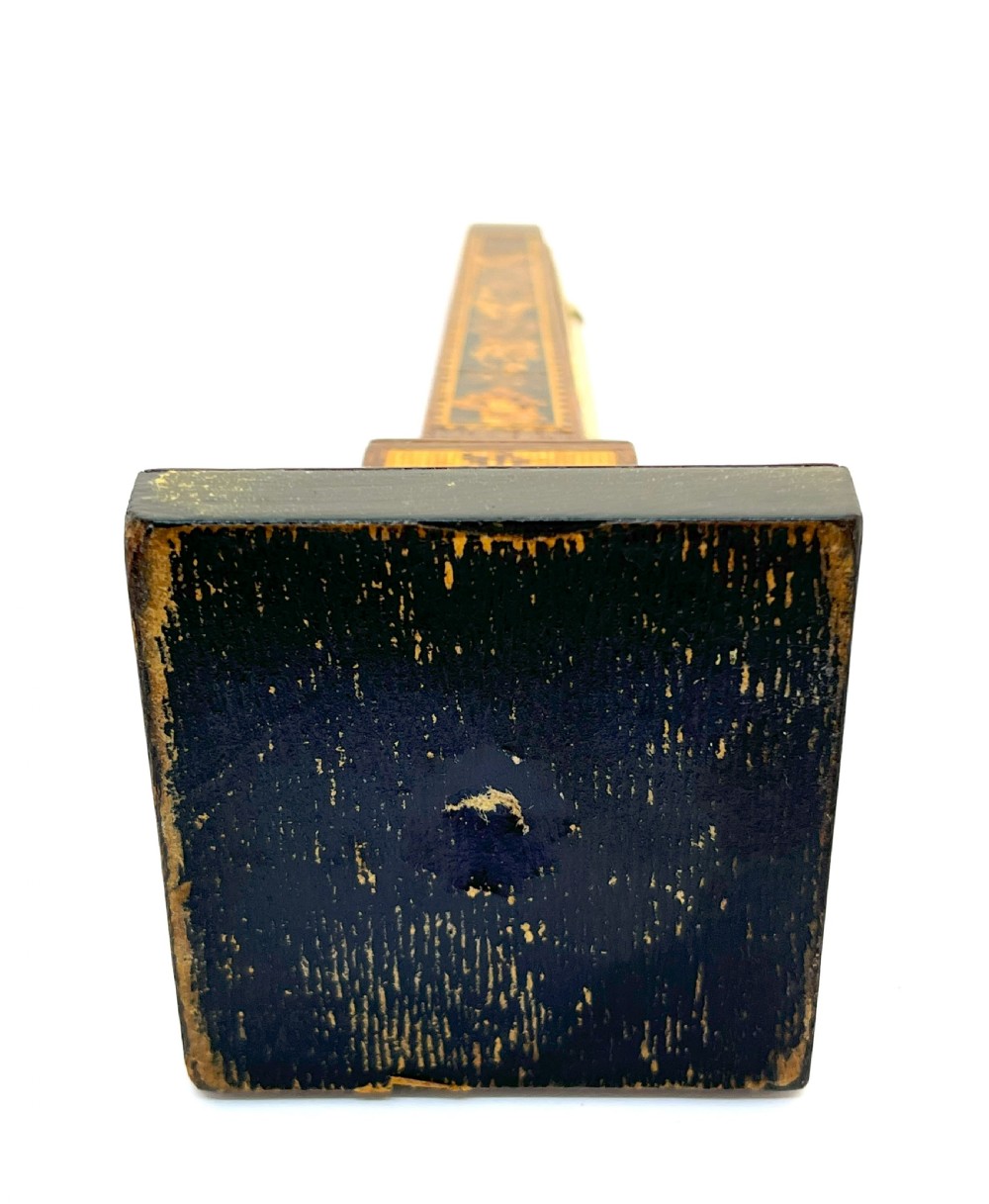 Victorian Tunbridge Ware Obelisk Desk Thermometer View VII