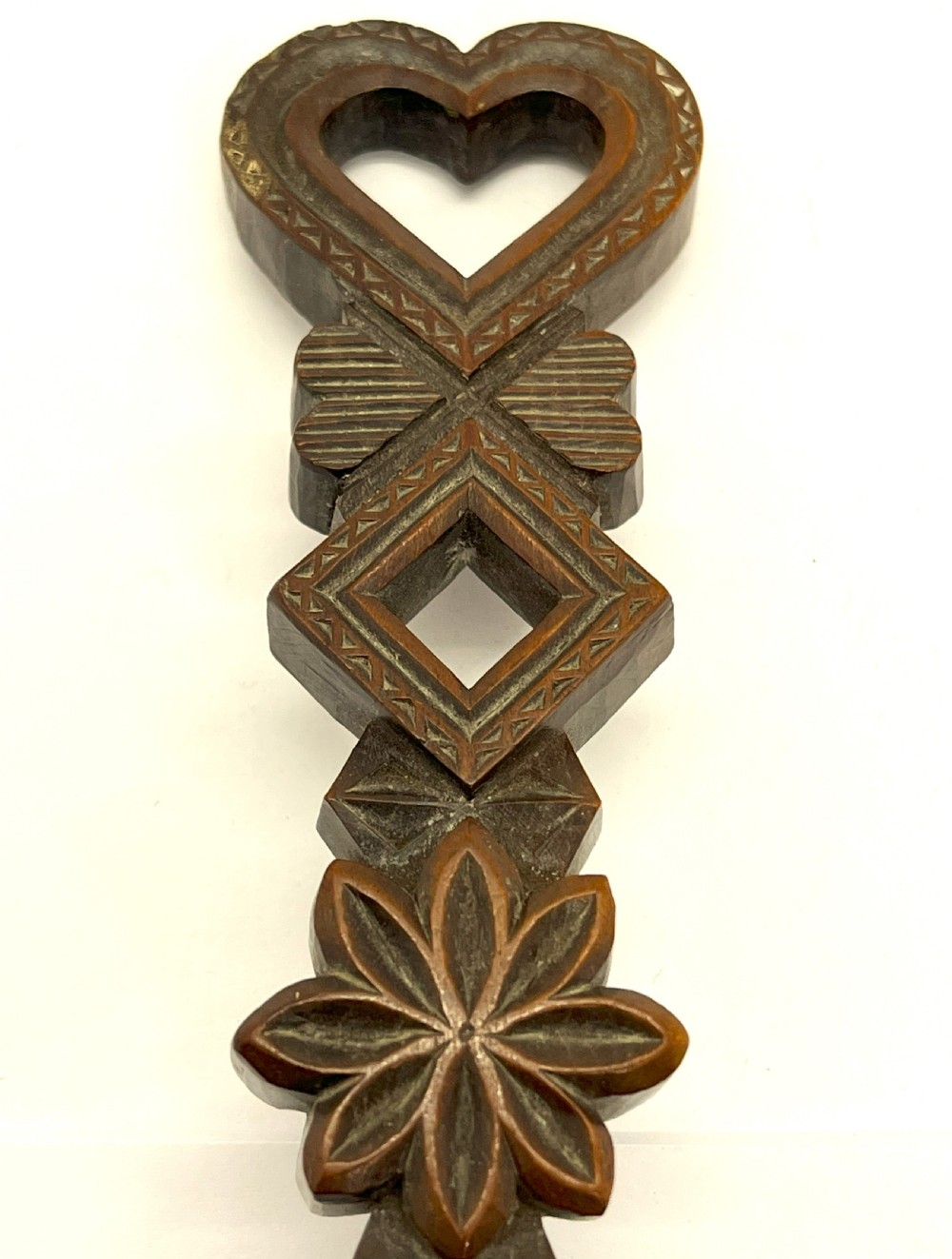 19th Century Curved Love Token View V