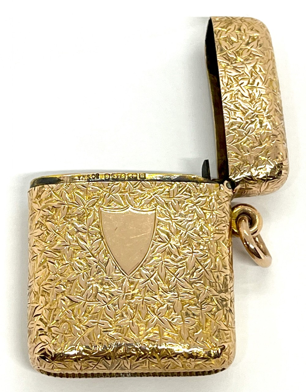 Edwardian Chester 9ct Gold Vesta Case View III