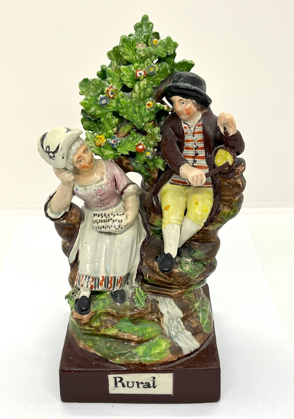 Early Staffordshire Pearlware Bocage Songstress Figure