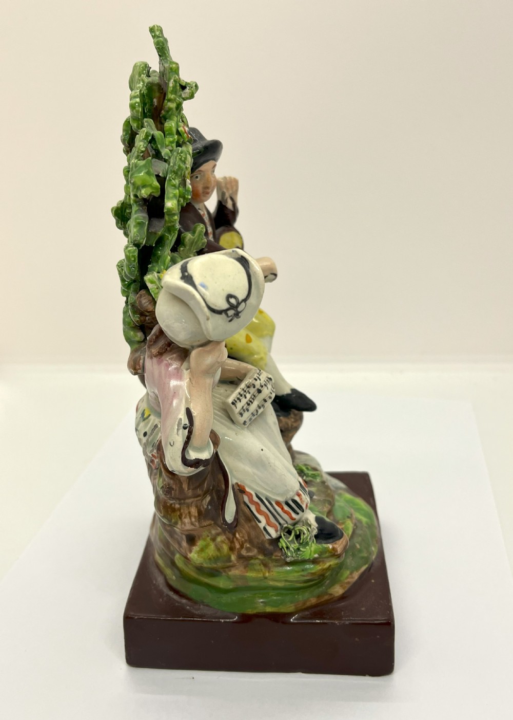 Early Staffordshire Pearlware Bocage Songstress Figure View VI