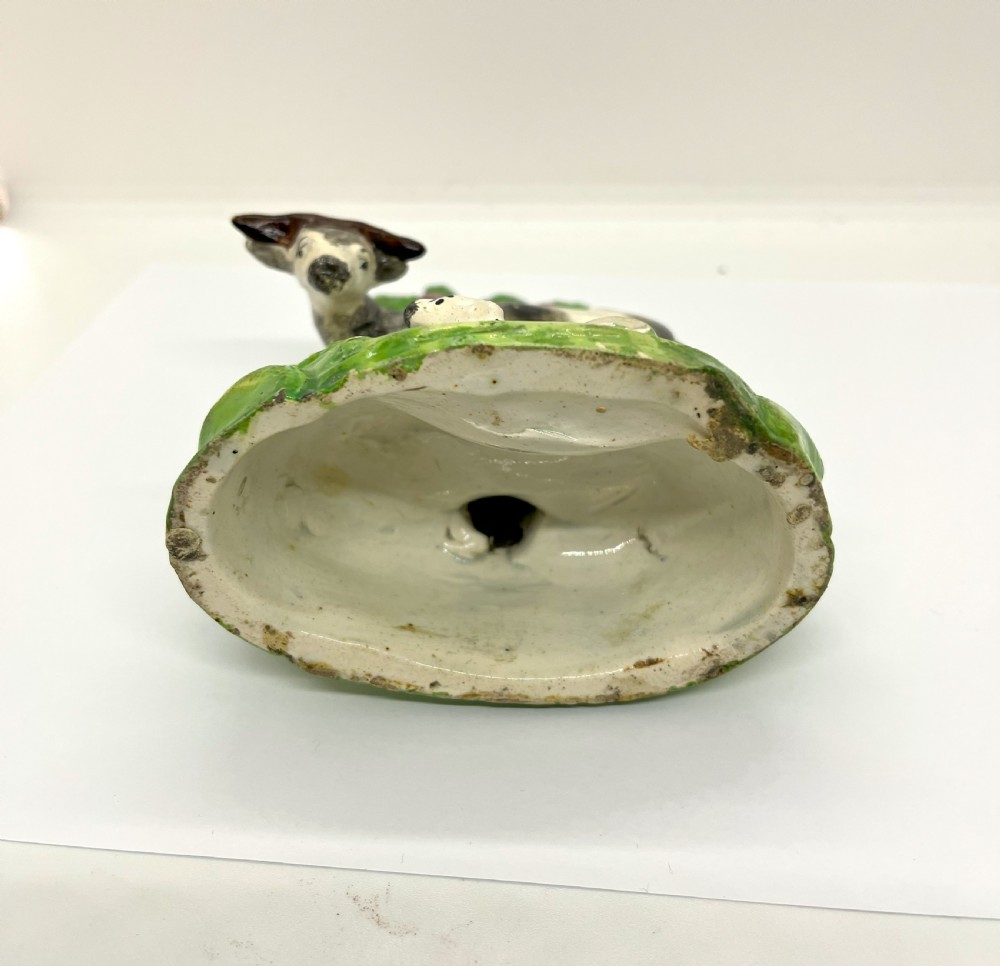 Early Staffordshire Pearlware Bocage Cow & Calves Figures View VII