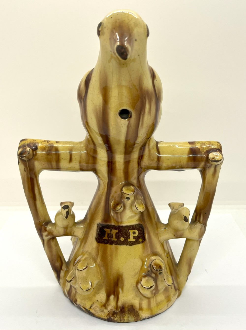 Halifax Pottery Slipware Bird Whistle