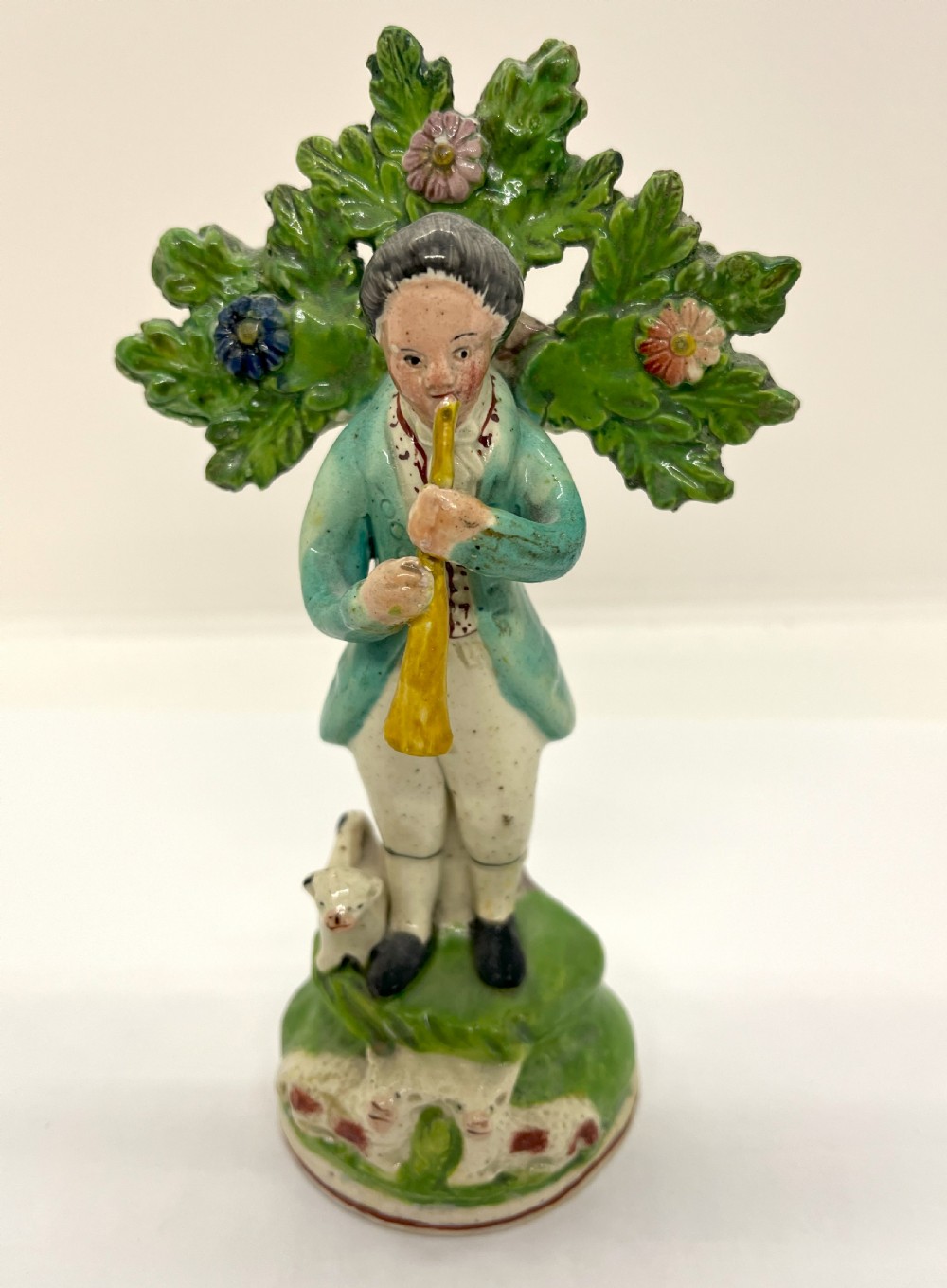 Early Staffordshire Pearlware Bocage Musician Figures View II