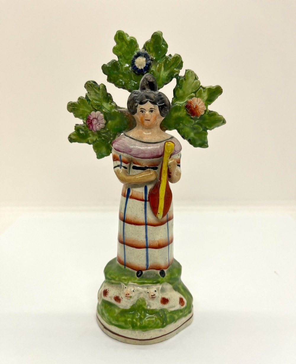 Early Staffordshire Pearlware Bocage Musician Figures View V