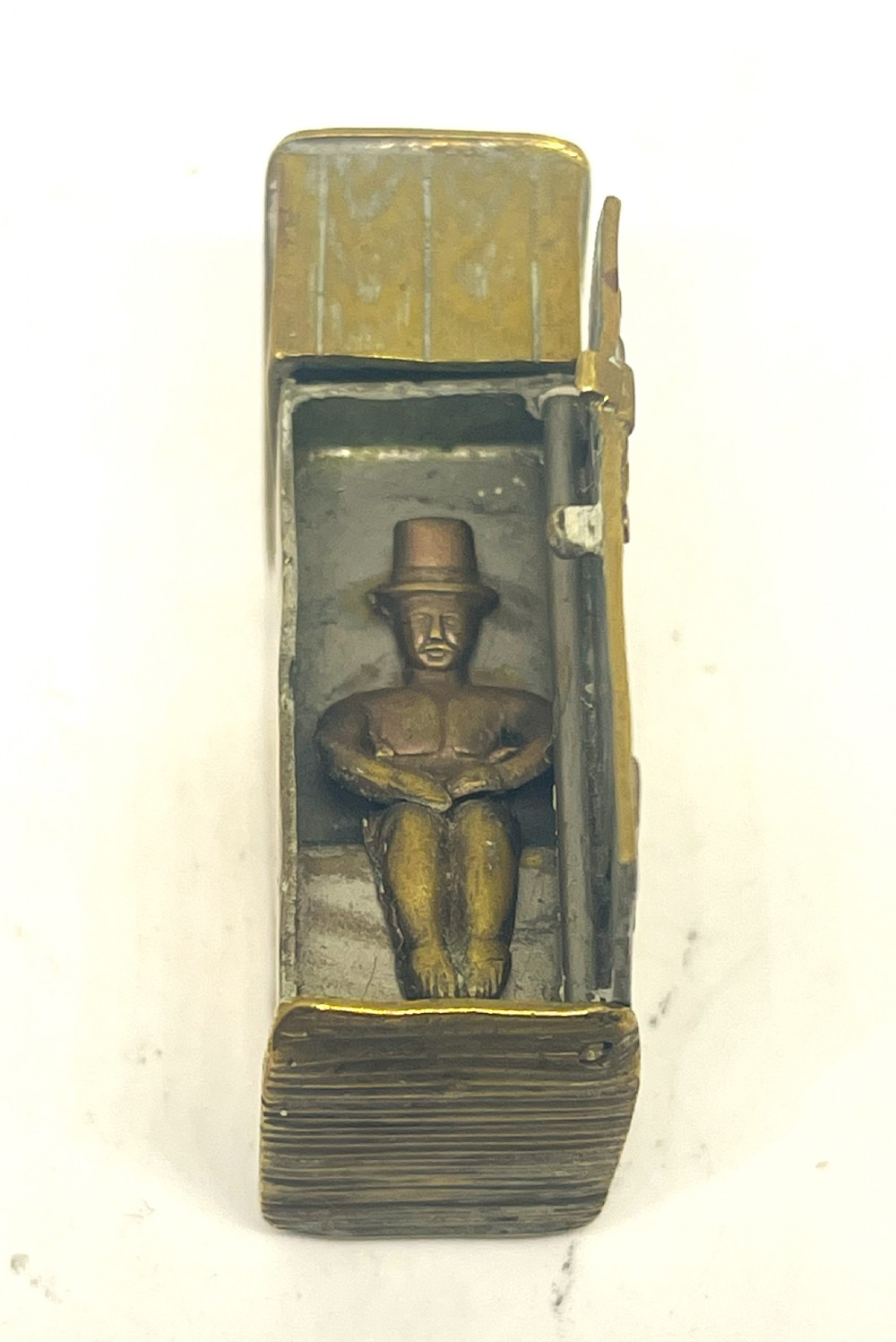 Novelty Brass Vesta Case View VI