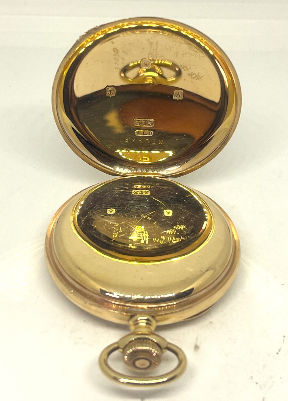 Fine Waltham 9ct Gold Open Face Pocket Watch View IV