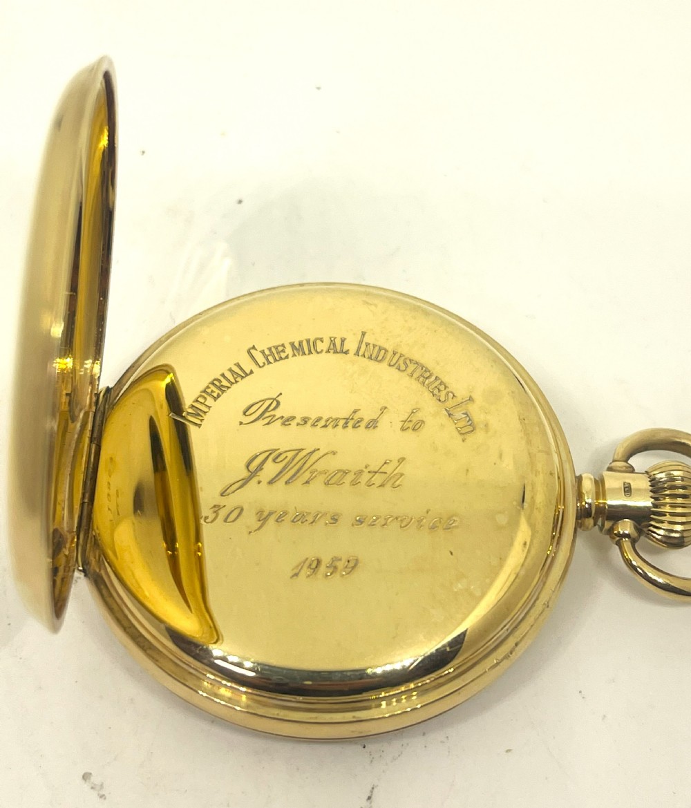 Fine Buren Grand Prix 9ct Gold Pocket Watch View VII