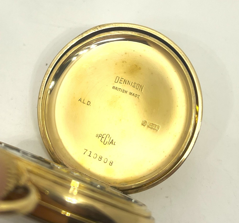 Fine Buren Grand Prix 9ct Gold Pocket Watch View IX