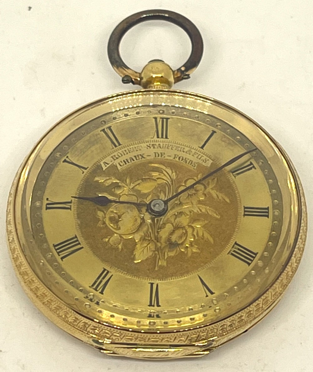 18ct Gold Ladies A.Robert Pocket Watch View III