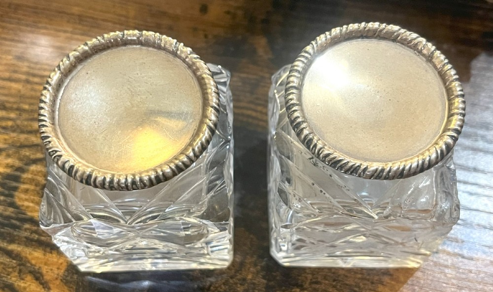 Silver Desk Stand With Inkwells by Goldsmiths & Silversmiths View VIII
