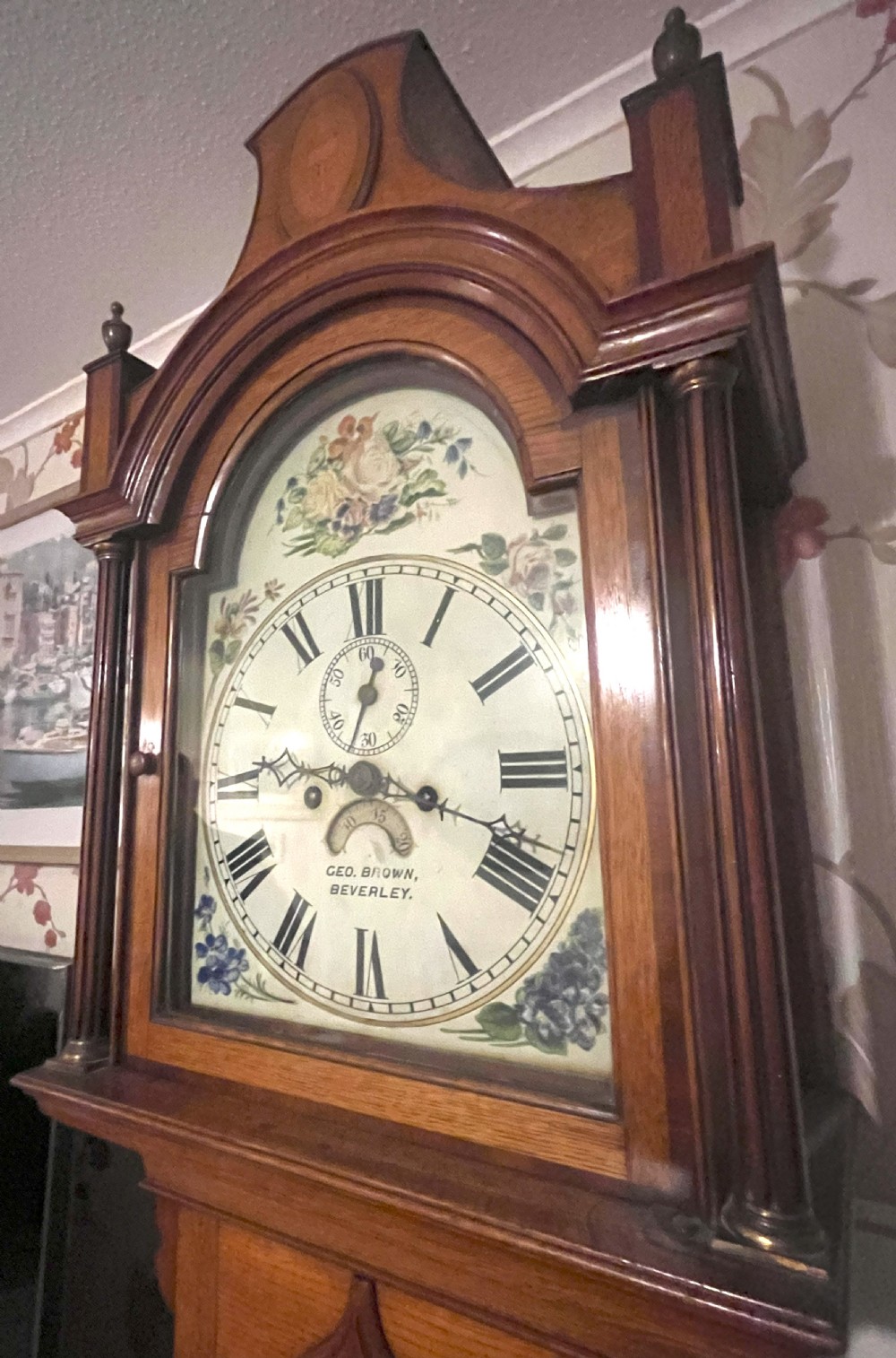 George III Longcase Clock George Brown Beverley View II