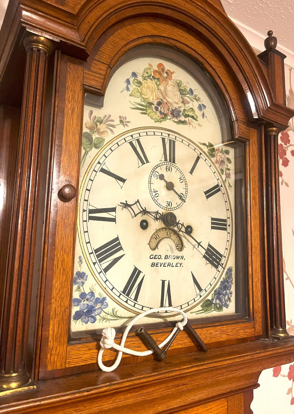 George III Longcase Clock George Brown Beverley View XIV