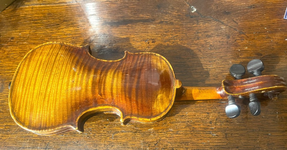 Rare Luthiers Apprentice Violin And Case c1850 View VII