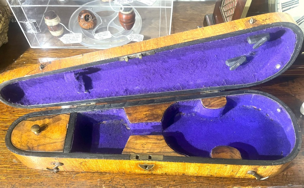 Rare Luthiers Apprentice Violin And Case c1850 View VIII