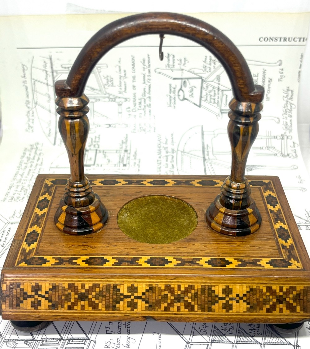 Victorian Tunbridge Ware Pocket Watch Stand