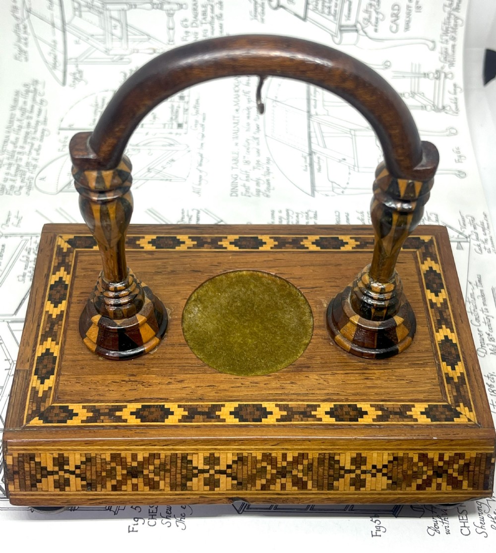 Victorian Tunbridge Ware Pocket Watch Stand View II