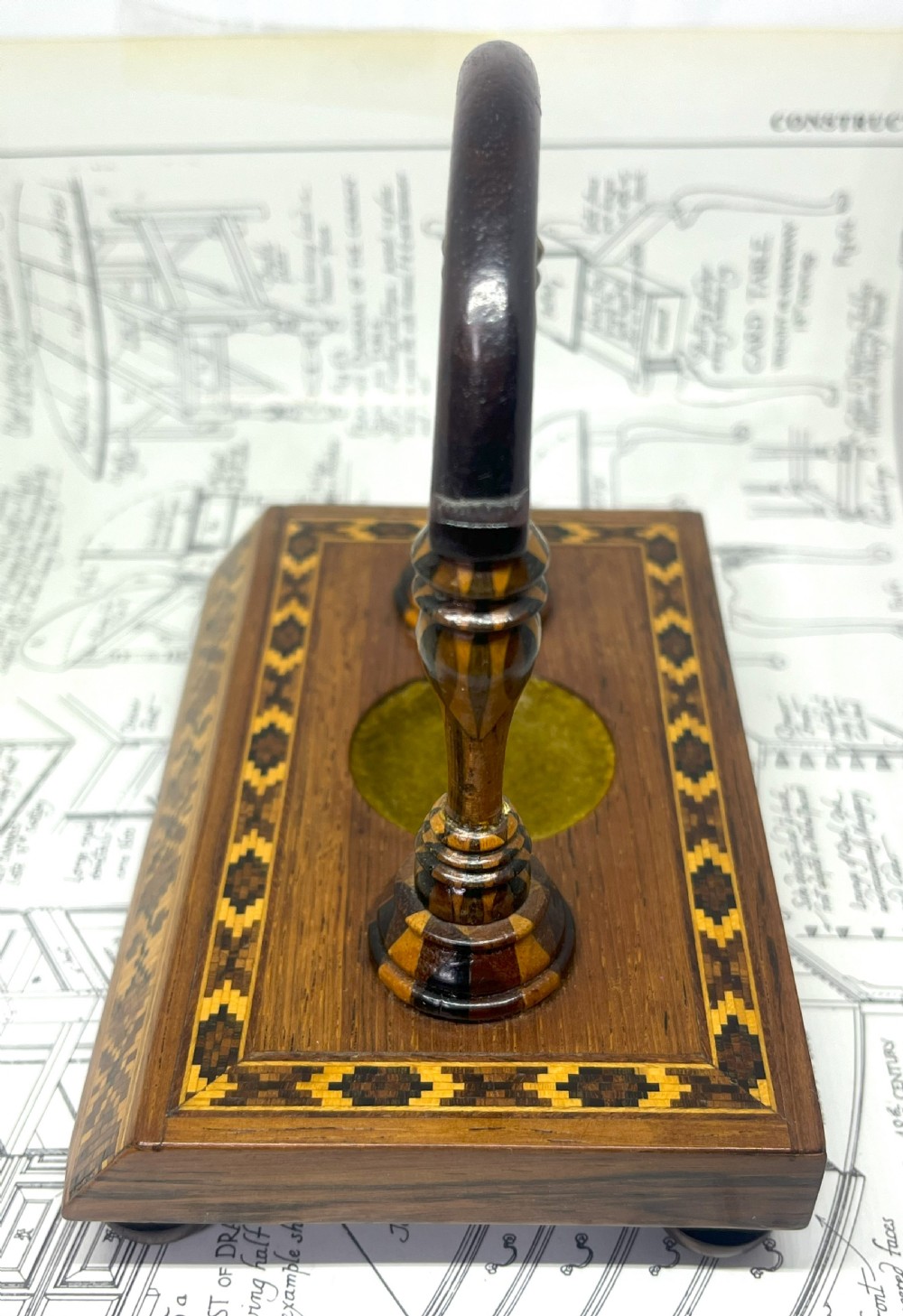 Victorian Tunbridge Ware Pocket Watch Stand View III