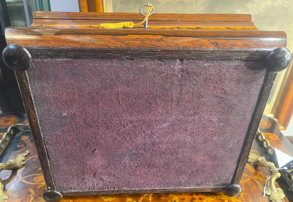 Fine Georgian Early Tunbridge Ware Fitted Work Box View IX
