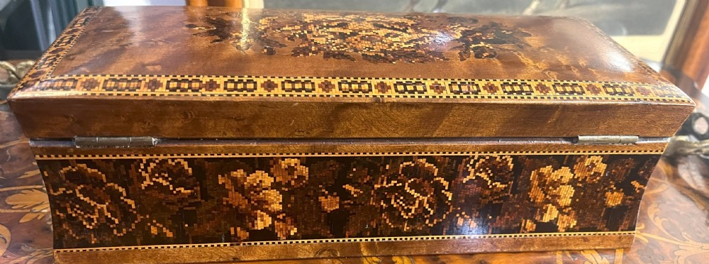 Georgian Early 19th Century Tunbridge Ware Glove Box View IV