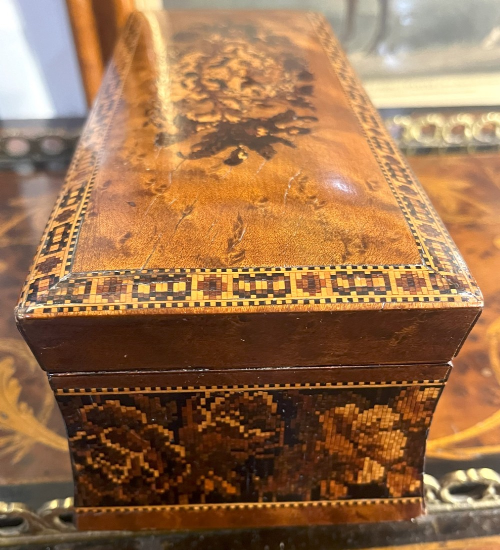 Georgian Early 19th Century Tunbridge Ware Glove Box View V