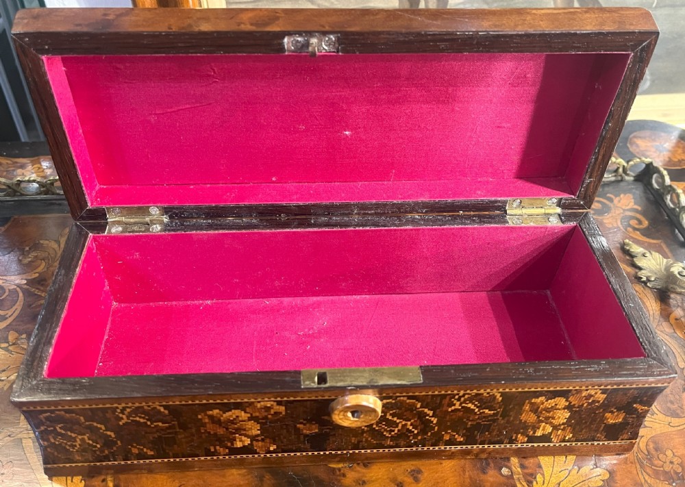 Georgian Early 19th Century Tunbridge Ware Glove Box View VI