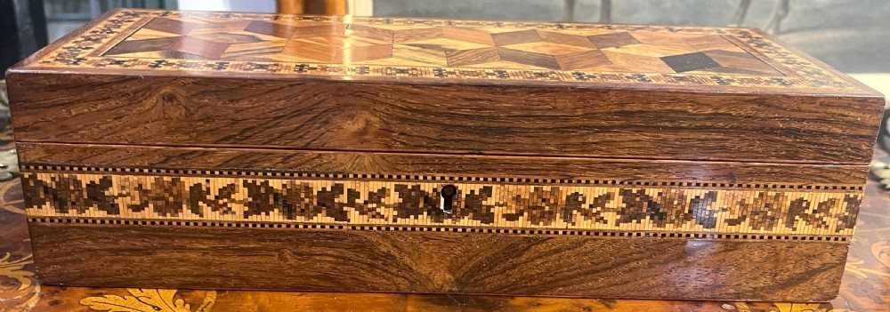 19th Century Tunbridge Ware Glove Box View III