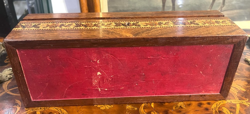 19th Century Tunbridge Ware Glove Box View V