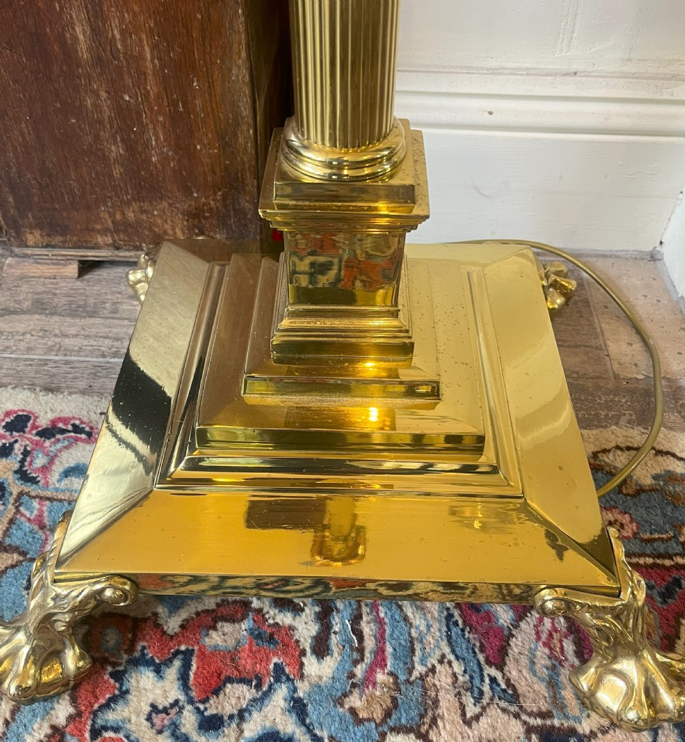 Outstanding Victorian Converted Telescopic Oil Standard Lamp View IV