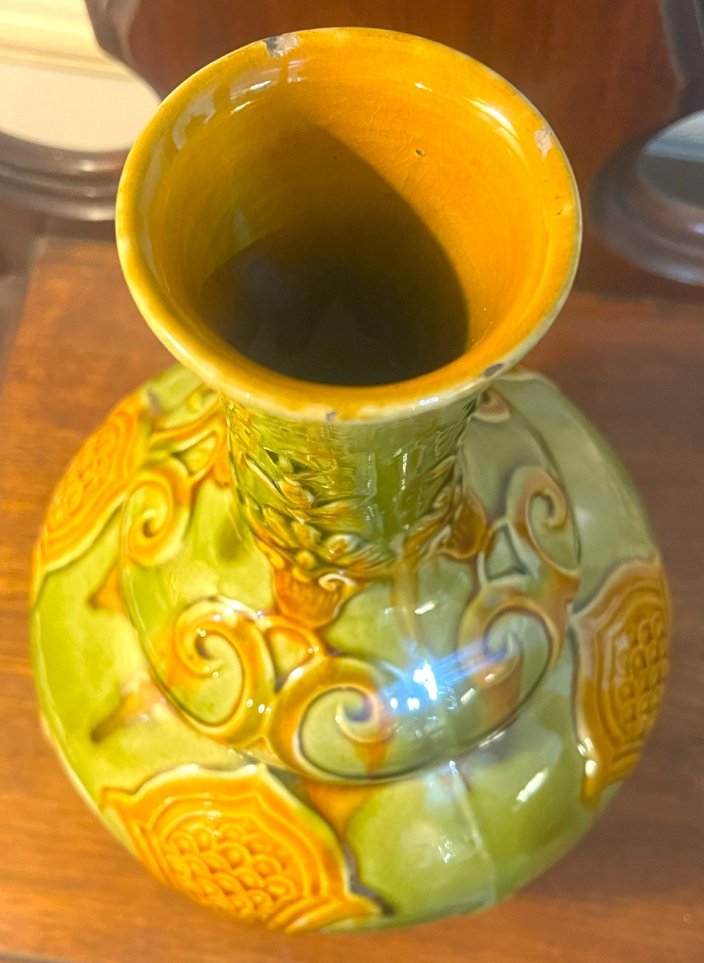 Rare Wortley Pottery (Leeds) Bulbous Vase View III