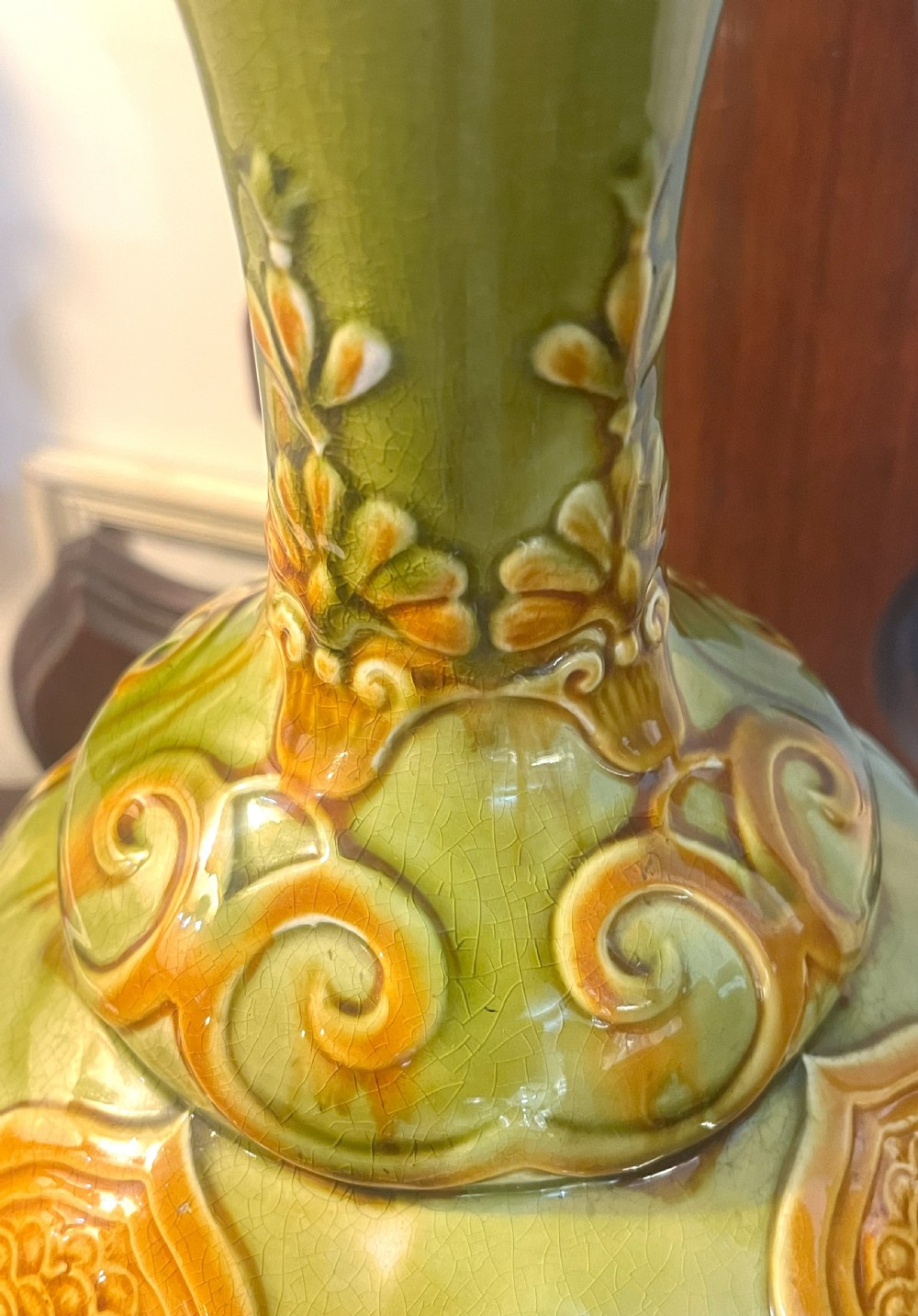 Rare Wortley Pottery (Leeds) Bulbous Vase View VI