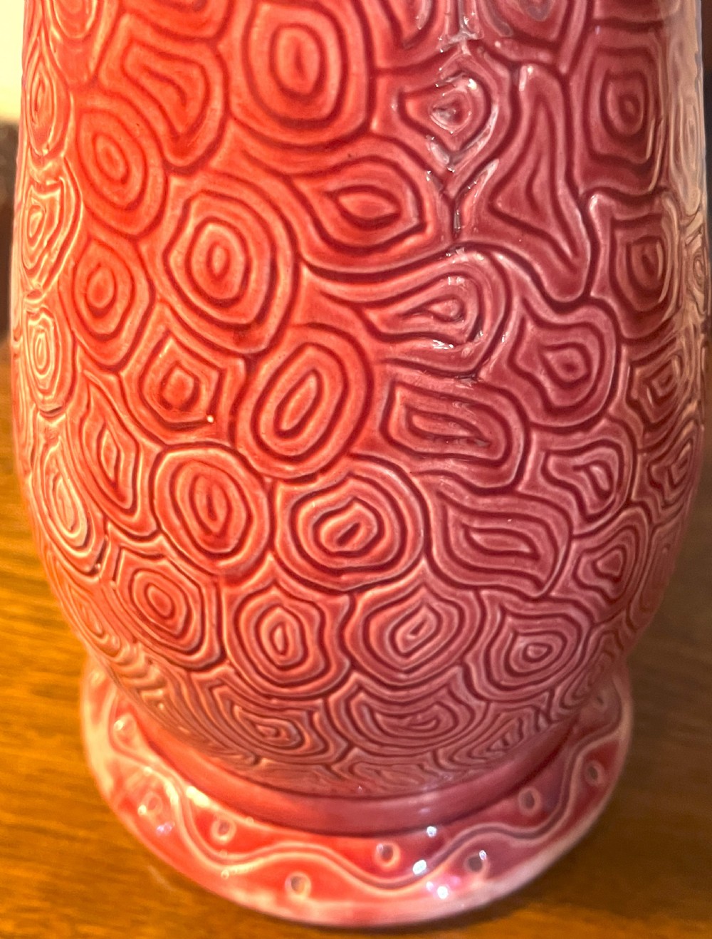 Large Burmantofts Pottery Faience Vase View II