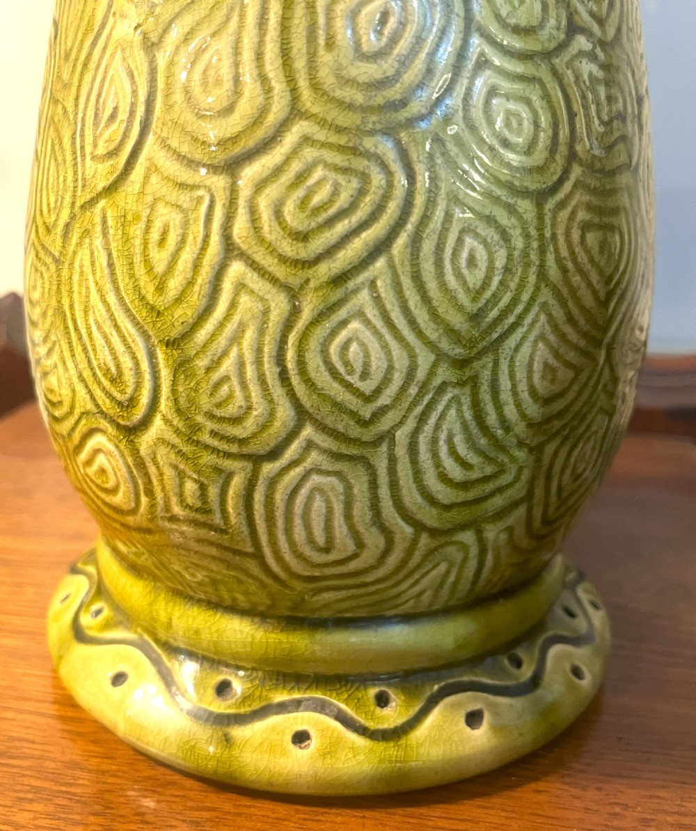 Large Burmantofts Faience Pottery Vase View IV