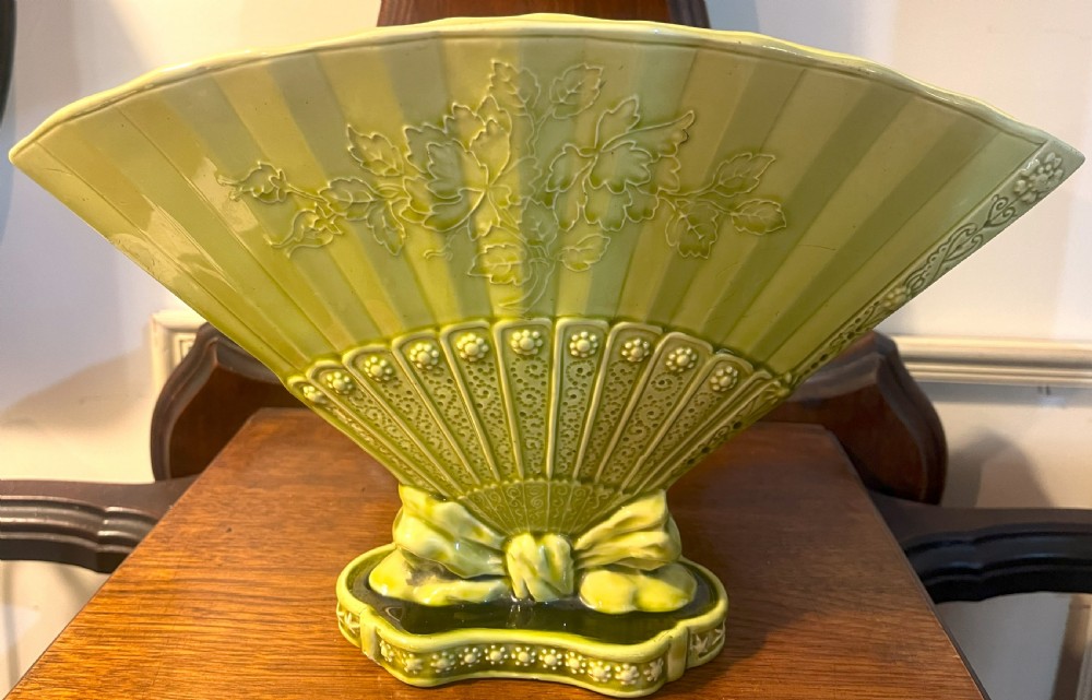Burmantofts Pottery Fan Vase View II
