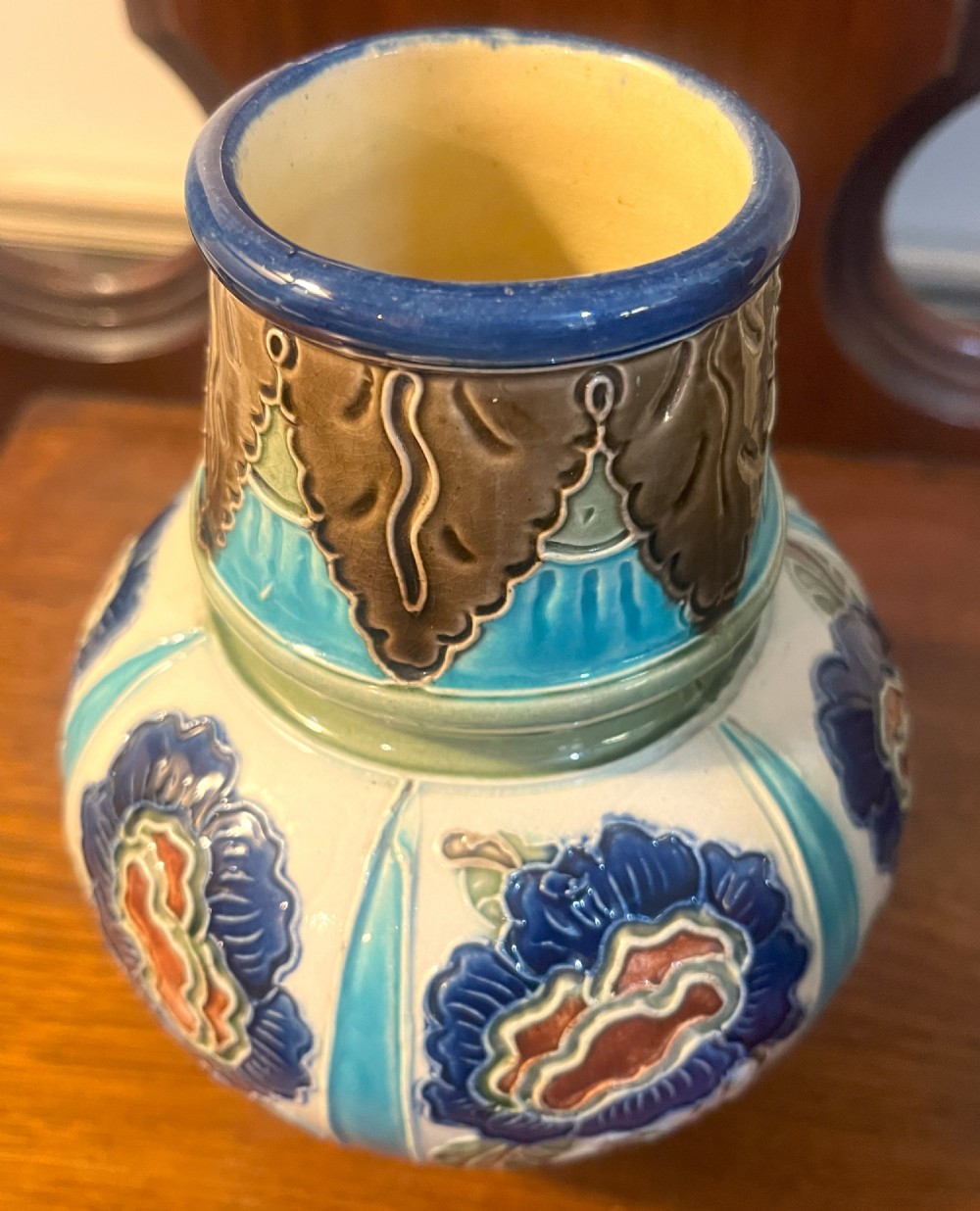 Rare Burmantofts Squat Vase View II