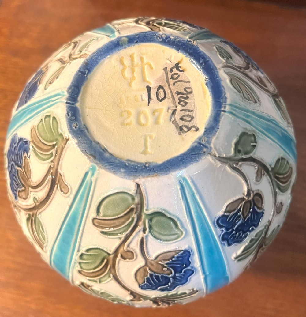 Rare Burmantofts Squat Vase View IV