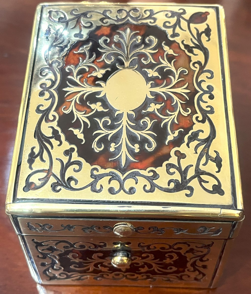 Stunning English Boulle Work Desk Top Stationery Set For Asprey Of London View VI