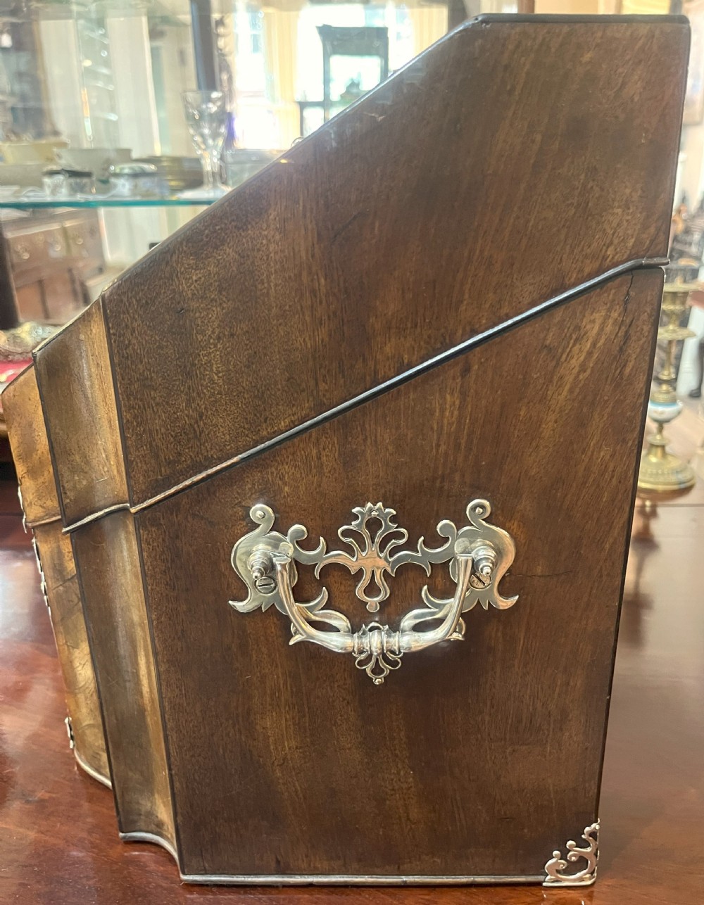 Georgian Knife Box With Silver Mounts View II