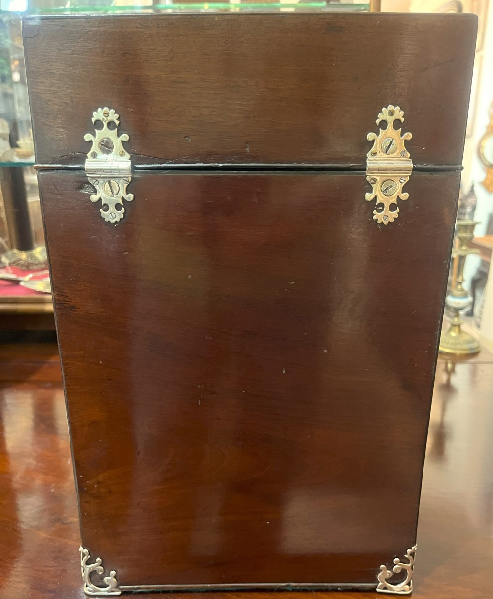 Georgian Knife Box With Silver Mounts View III