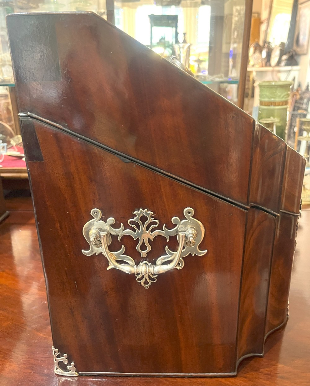 Georgian Knife Box With Silver Mounts View IV