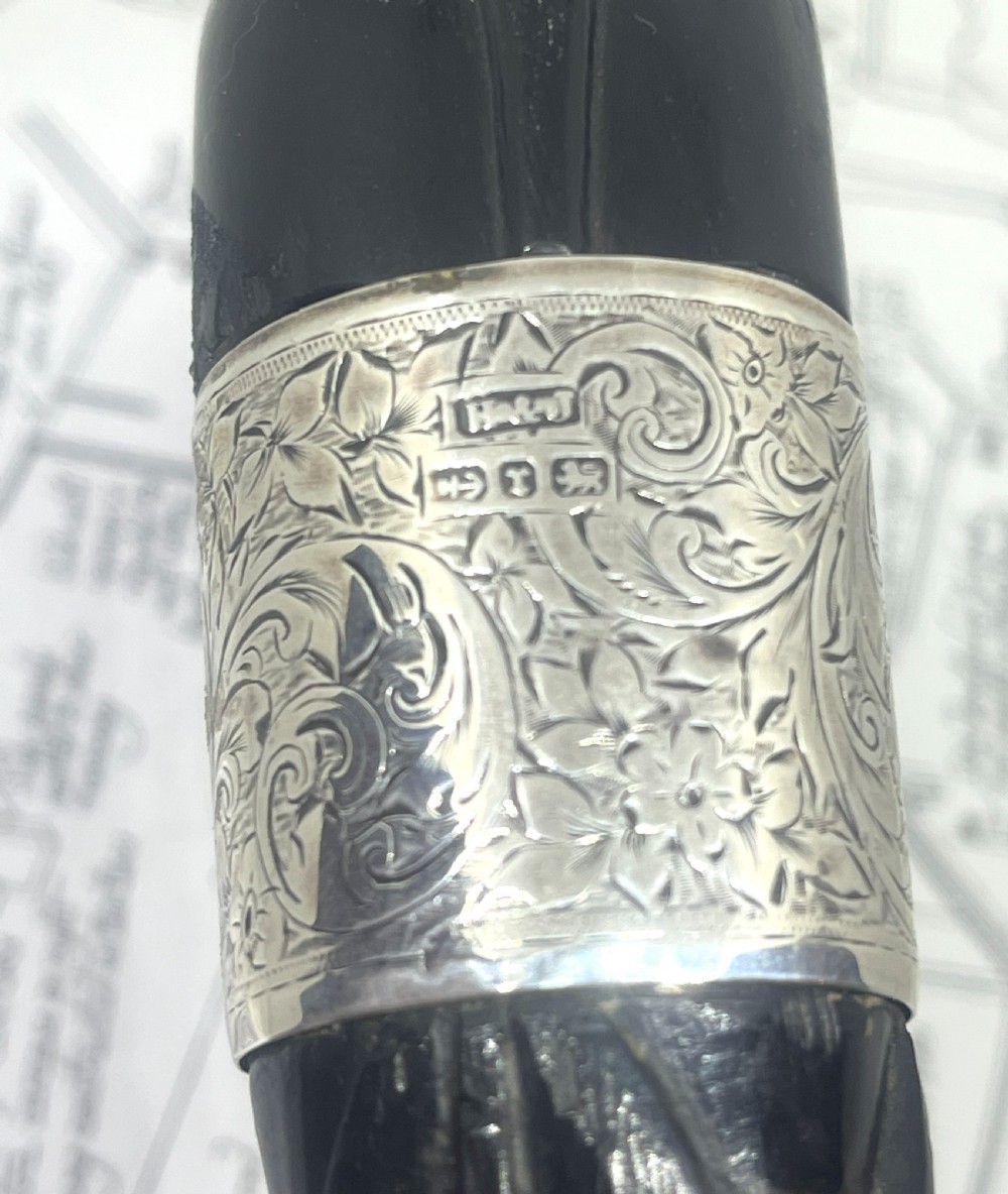 Carved Ebonised Walking Cane Belonging To Thomas Longmire, Champion English Wrestler View VI
