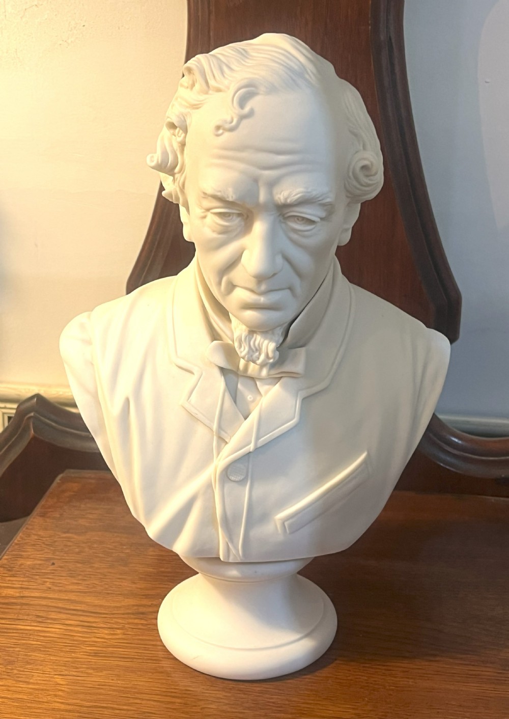 Fine 19th Century Parian Bust Of Disraeli