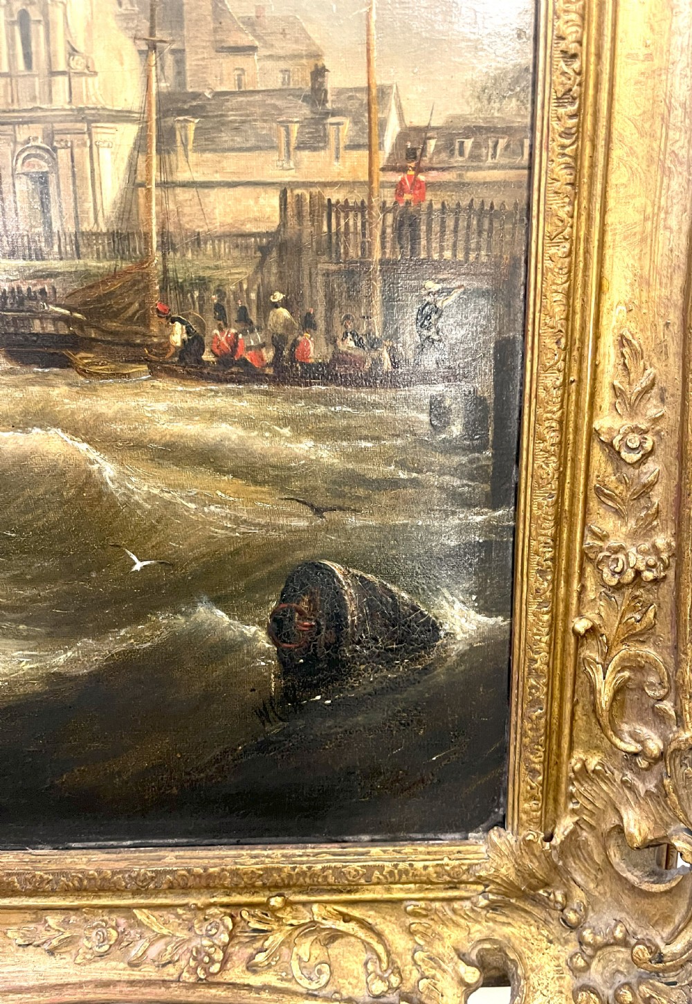 Large William Calcott Knell Oil On Canvas View IX
