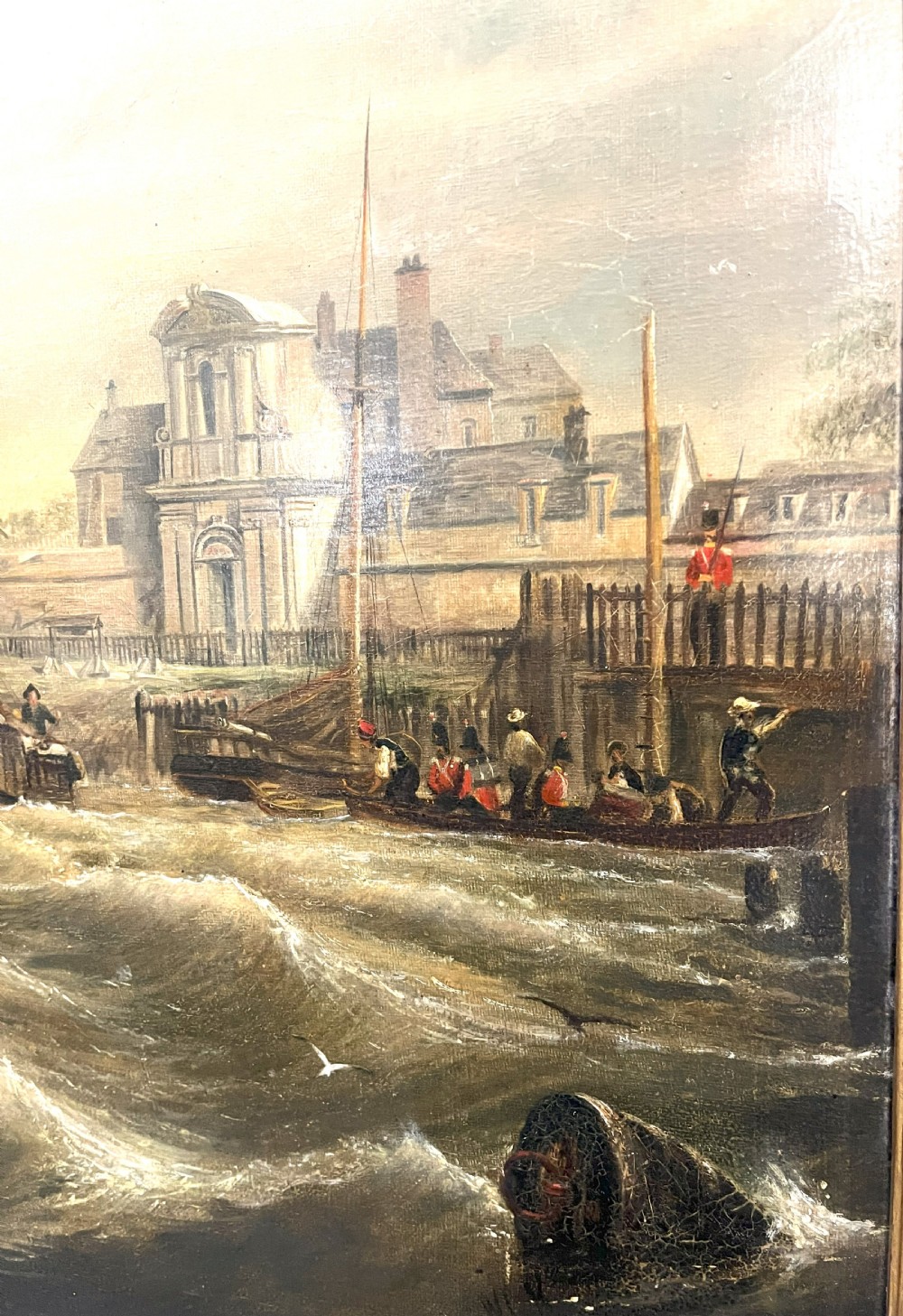 Large William Calcott Knell Oil On Canvas View X