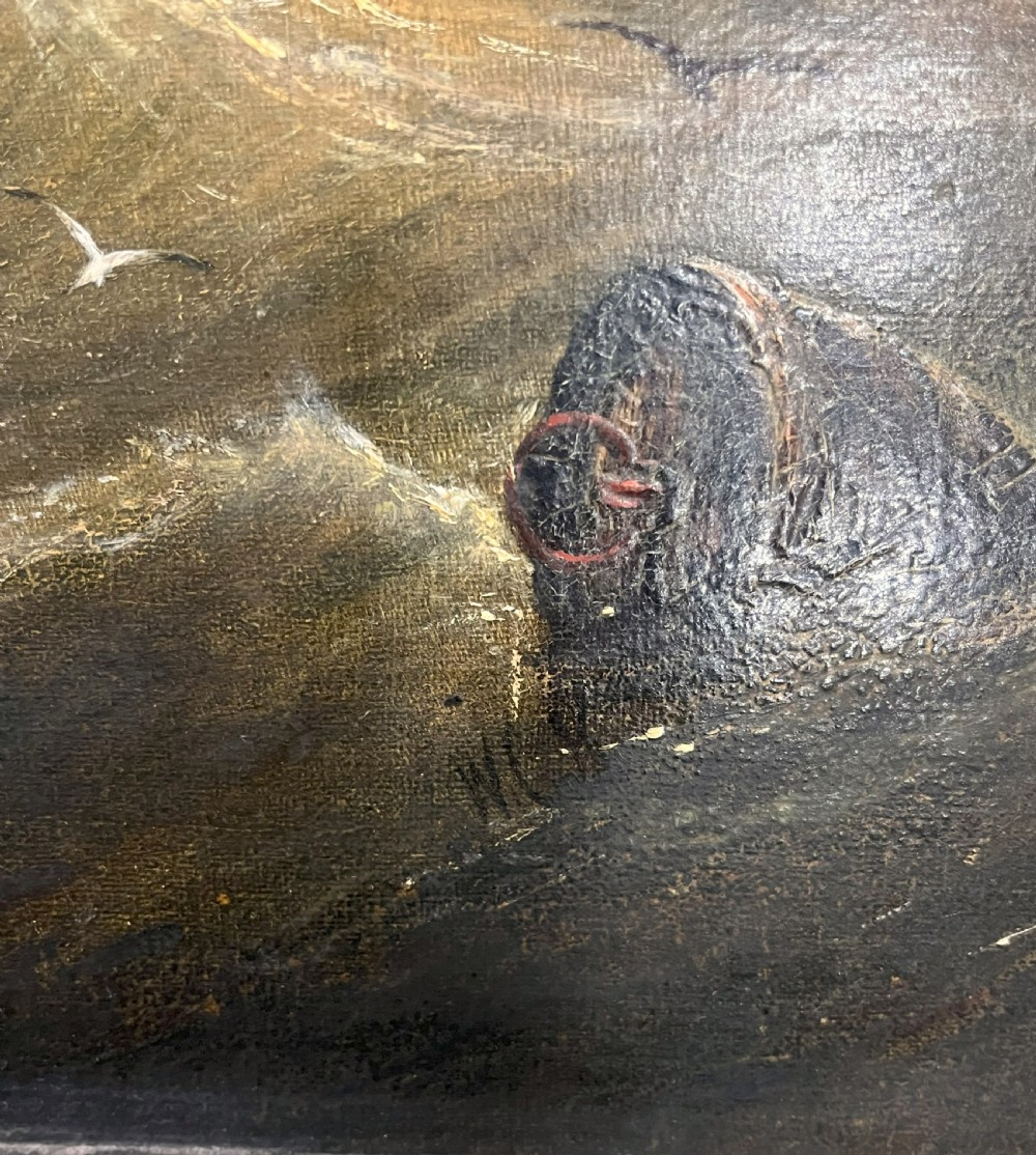 Large William Calcott Knell Oil On Canvas View XI