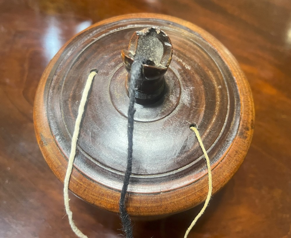 19th Century Lignum Vitae Shop Counter String Dispenser View II