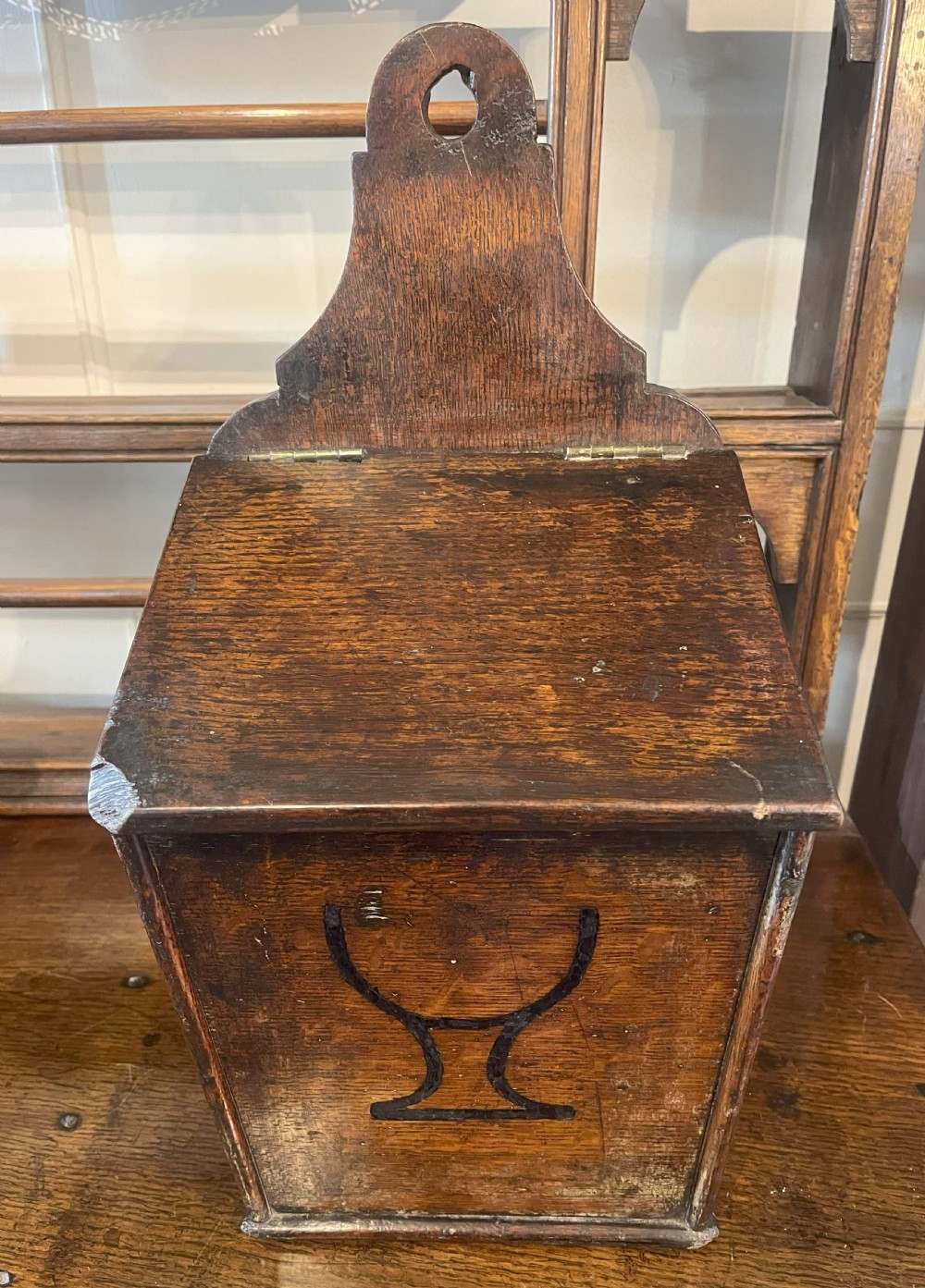 George III Oak Candle Box